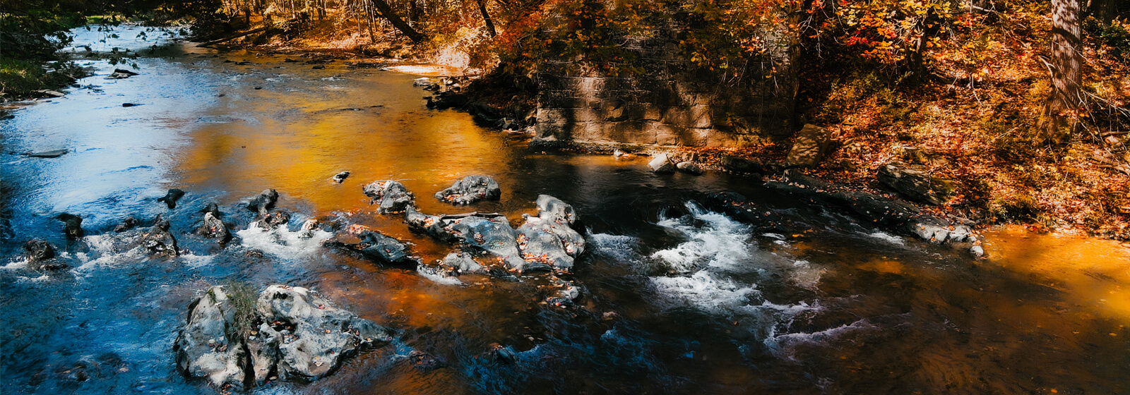 Fall stream image slide